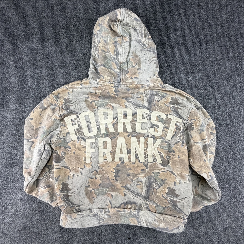 Forrest Frank Hoodie Mens Small Brown Camo Pullover Child Of God Graphic